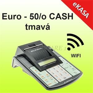 Euro - 50/o Cash čierna* eKasa                                                  
